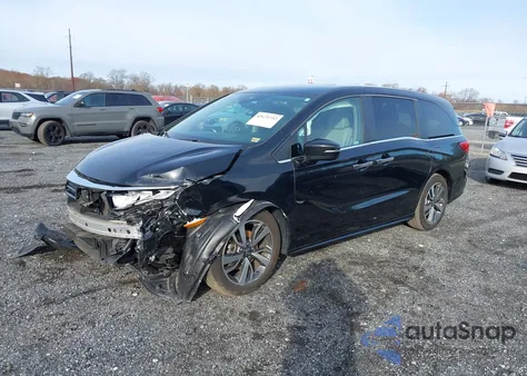 2022 Honda Odyssey Touring z USA, uszkodzony, nr VIN 5FNRL6H8XNB005937